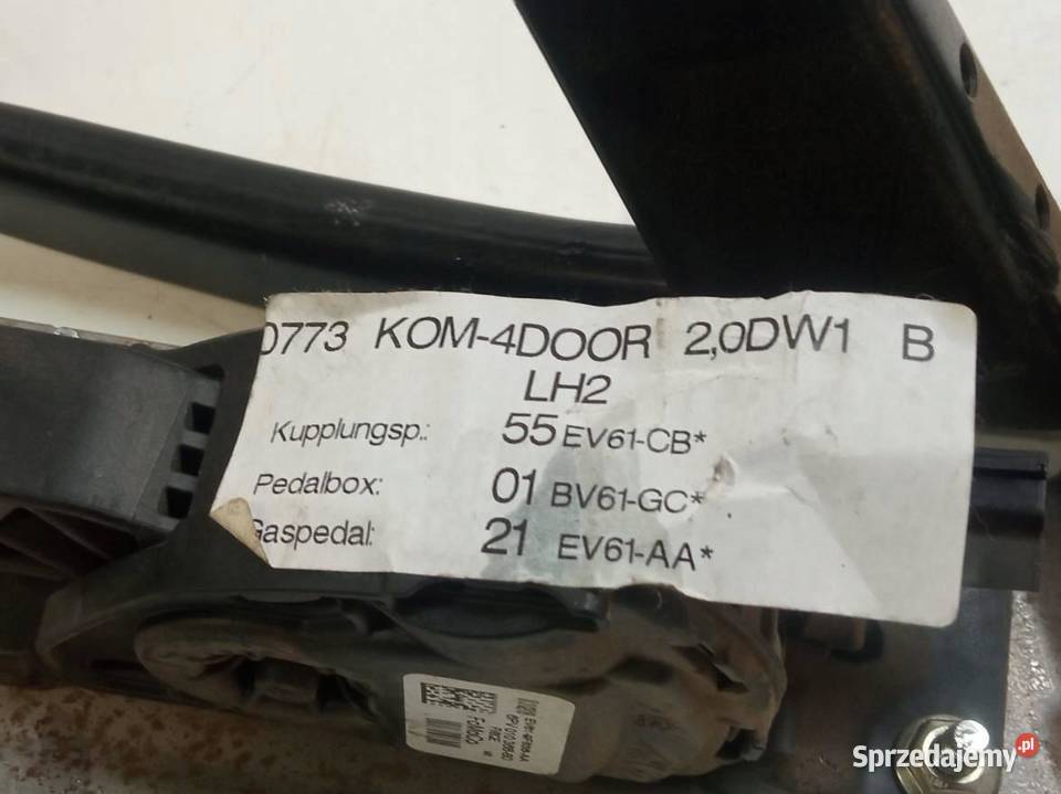 PEDAŁ POTENCJOMETR GAZU HAMULCA KPL EV619F836AA