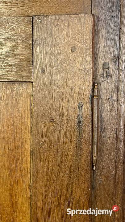 Stara dębowa szafa jednodrzwiowa lite drewno Gryfice