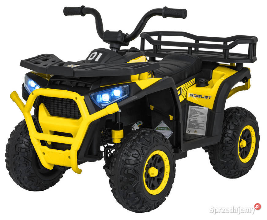 Pojazd Quad ATV Robust 01 Żółty autko na
