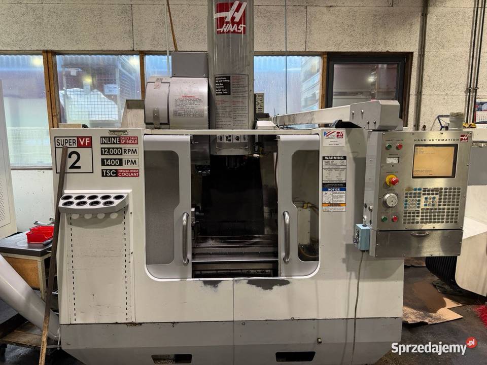 HAAS VF2 2005 Centrum CNC z 4 osią i TSC 20 Chybie
