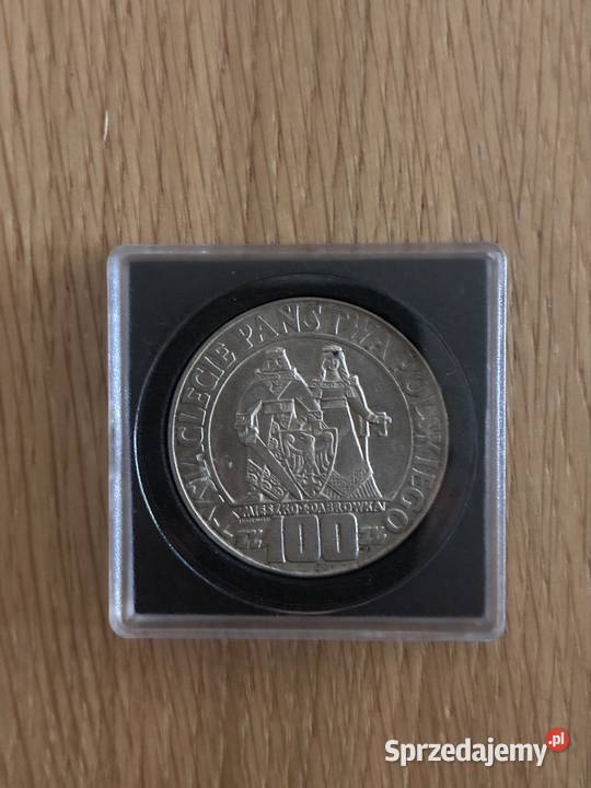 Moneta 100 zl Mieszko i Dabrowka 1966 Puławy sprzedam