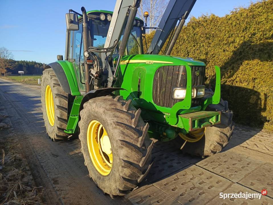 John Deere 6620 z Turem Quick Q65 wielkopolskie