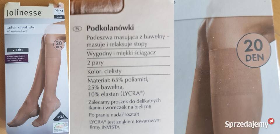 8 par skarpetki bezuciskowe podkolanówki Kielce
