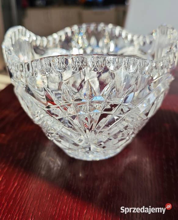 Piękna kryształowa misa owocarka żardiniera Legnica