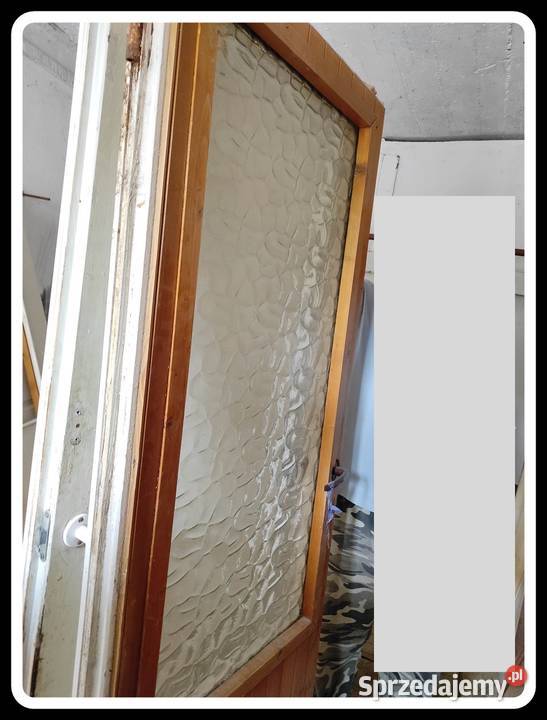 Drzwi wewnętrzne lewe i prawe PRL różne mazowieckie Płock