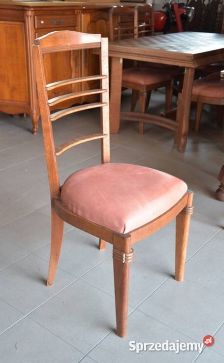Komplet stół plus 6 krzeseł ART DECO Wilcza Wola