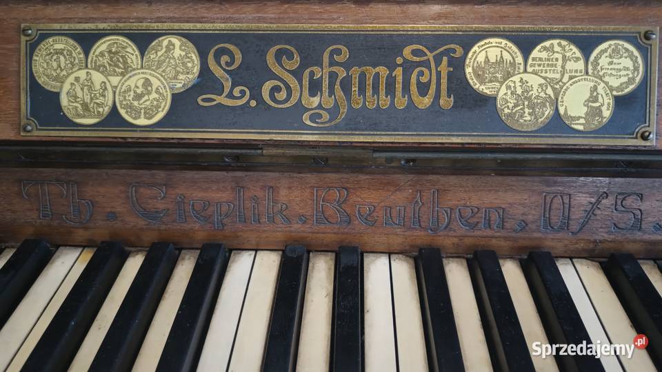 Stare pianino Th Cieplik Beuthen L Schmidt do Sławków