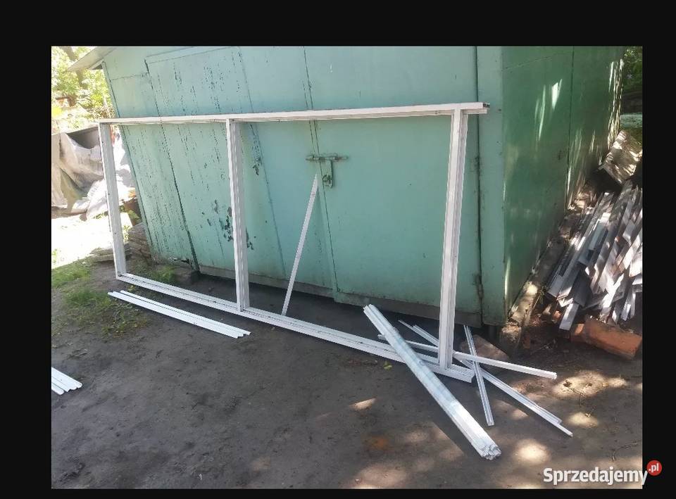Witryna Aluminiowa Biała 307 x 135 3070 x 1350