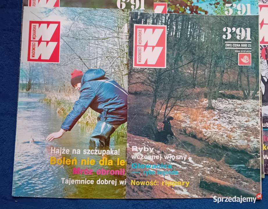 Miesięcznik Wiadomości Wędkarskie rocznik 1991 Pozostałe wielkopolskie Koźminek