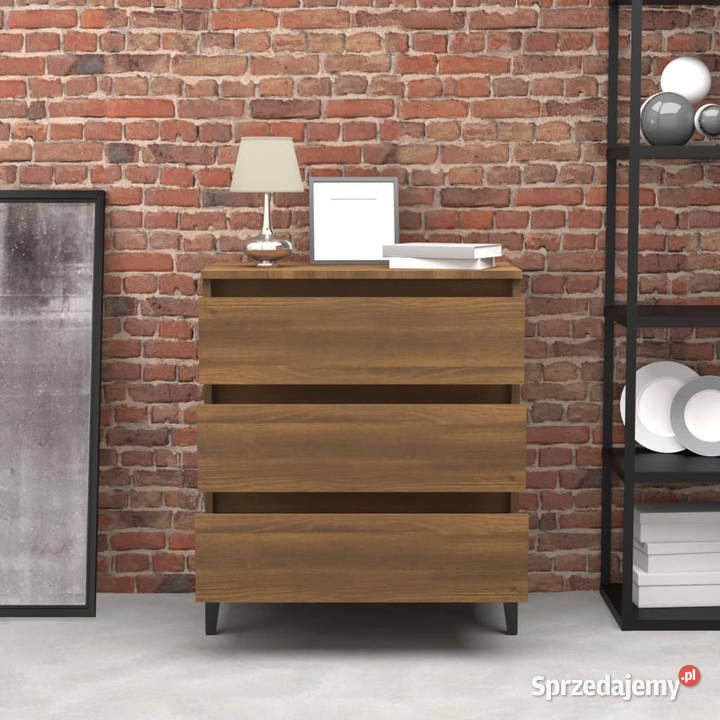 Komoda brązowy dąb 60x35x69 materiał Warszawa