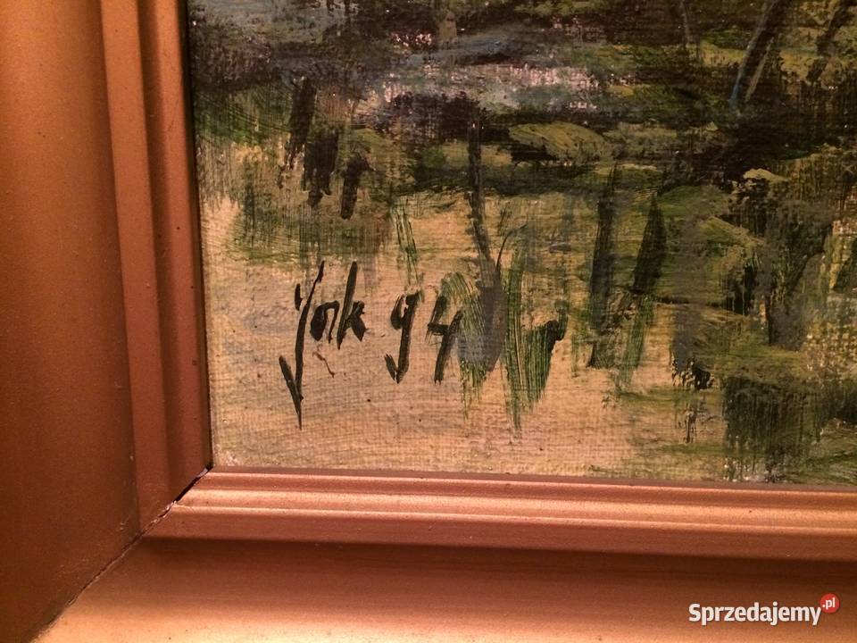 Pejzaż obraz olejny Warszawa