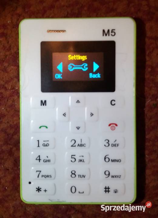 Mini telefon AEKU M5 micro SIM biało zielony 0 Tarnów