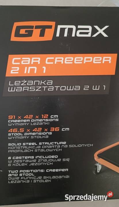 GT stołek leżanka warsztatowa 2 w 1 150 NOWA Ełk sprzedam