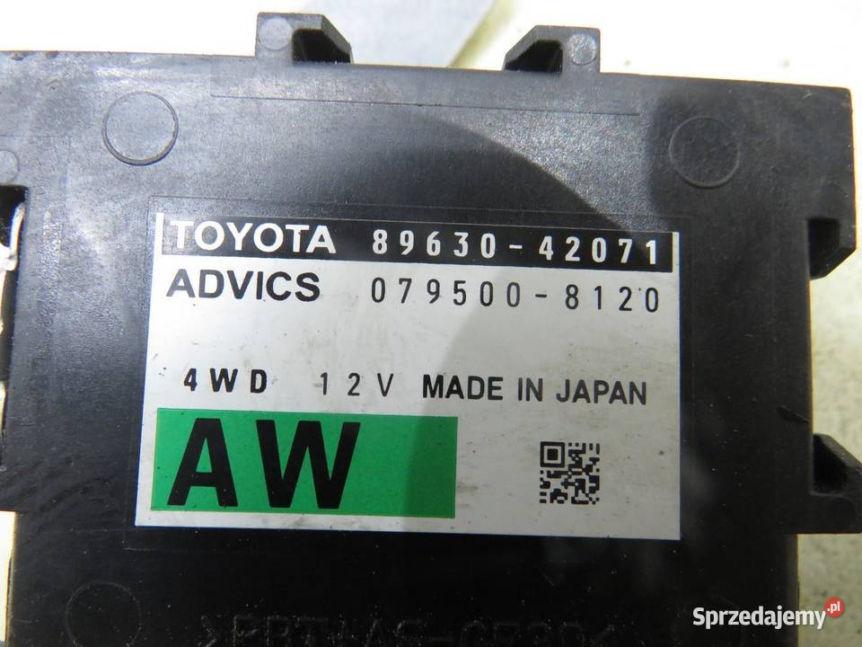 MODUŁ STEROWNIK ECU TOYOTA RAV 4 IV 8963042071