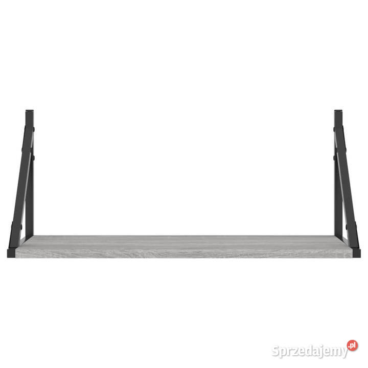 Półki ścienne 2 szary dąb sonoma 60x25x255 Warszawa