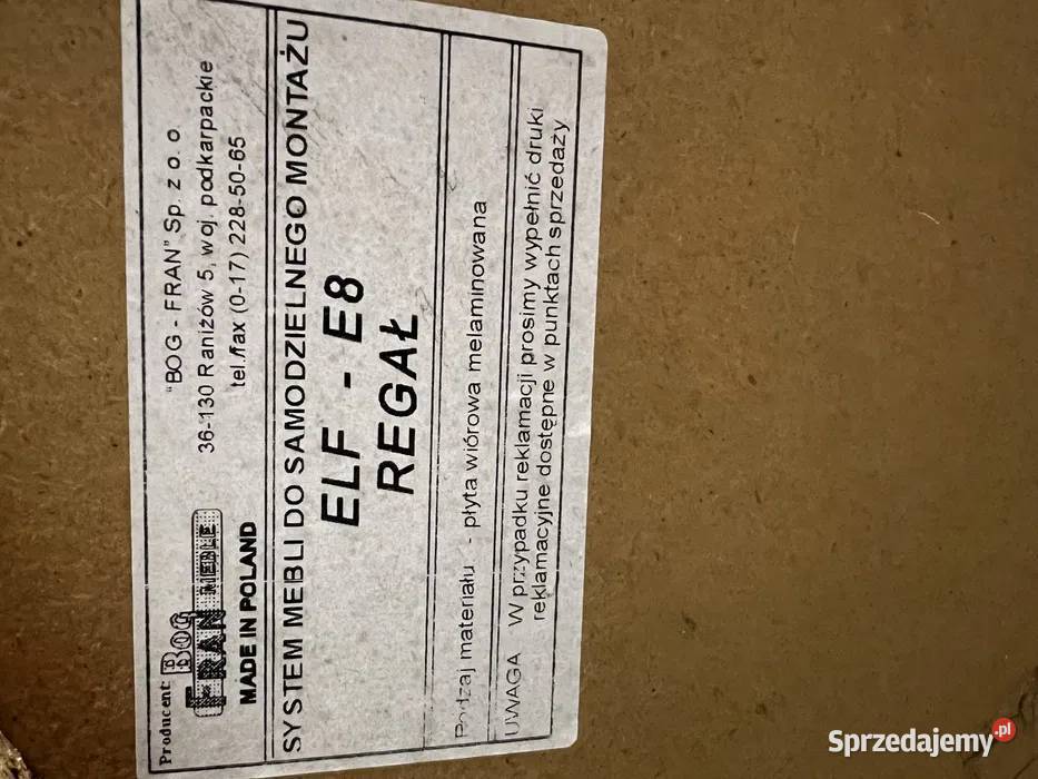 Regał BOG FRAN ELF E8 196 śląskie Ruda Śląska