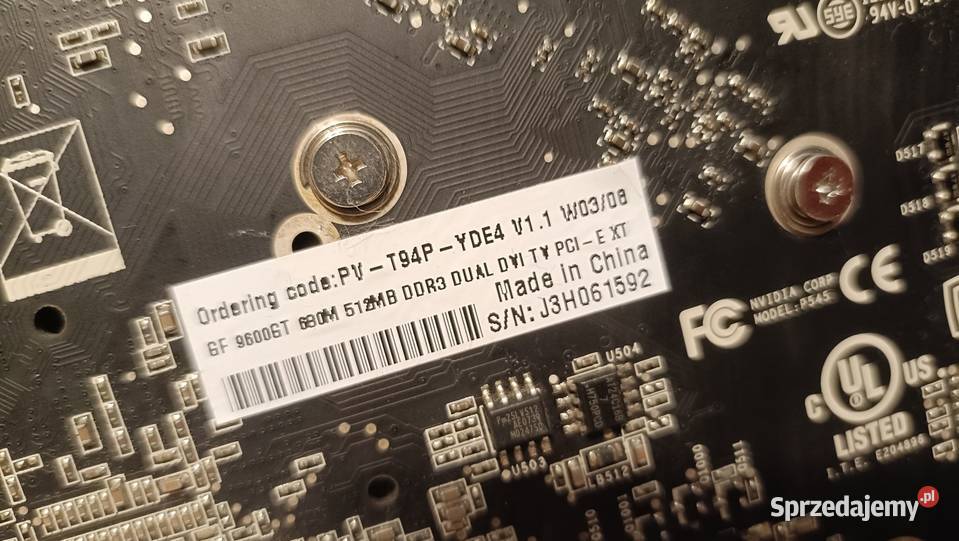 Karta Graficzna XFX 9600 GT 512MB Poznań sprzedam