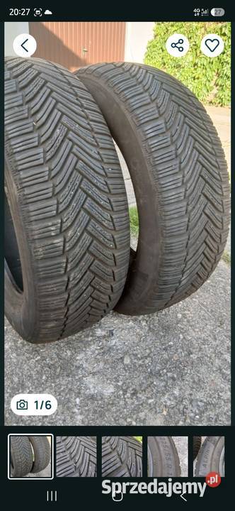 Opony 2255517 zimowe Michelin Zielona Góra sprzedam