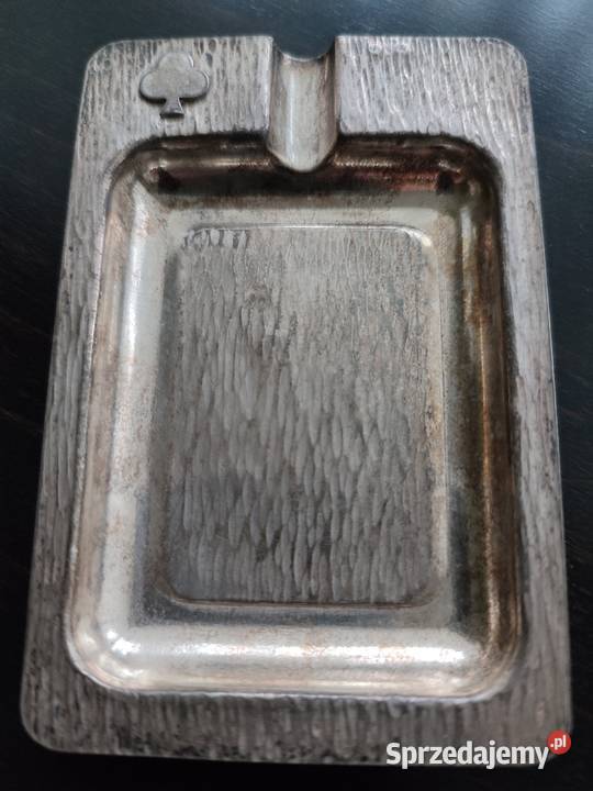 Srebrne autorskie popielniczki brydżowe wyrób Warszawa