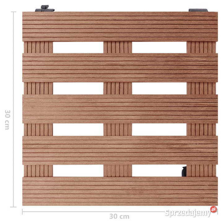 Stojaki na kółkach pod donice 2 brąz 30x30x75