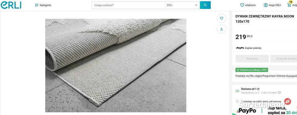 Dywan dzieciecy 120x170 nowy