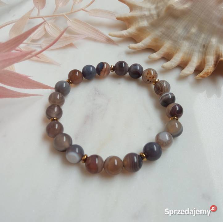 Bransoletka agat perski i hematyt Czerwionka-Leszczyny
