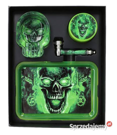 Popielniczka Tacka Lufka Młynek w Zestawie na Ostrowy nad Okszą