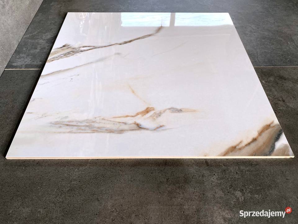 Gres polerowany 60x60 CALACATTA wysoki POŁYSK Piotrków Trybunalski