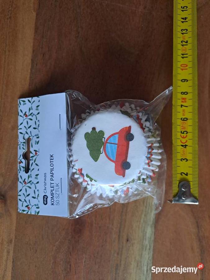 Komplet papilotek na babeczki muffiny motyw Warszawa