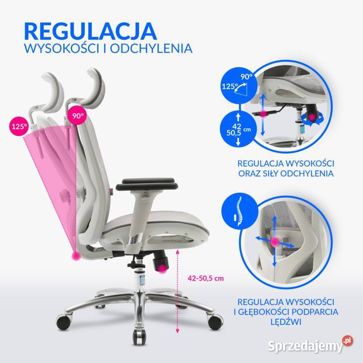 Fotel ergonomiczny ANGEL biurowy obrotowy Jarosław