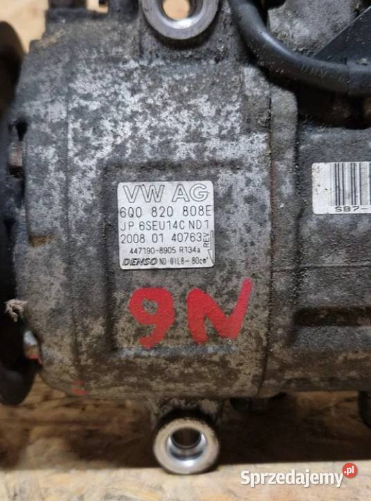 Sprężarka kompresor klimatyzacji vw polo 9n Złotoryja