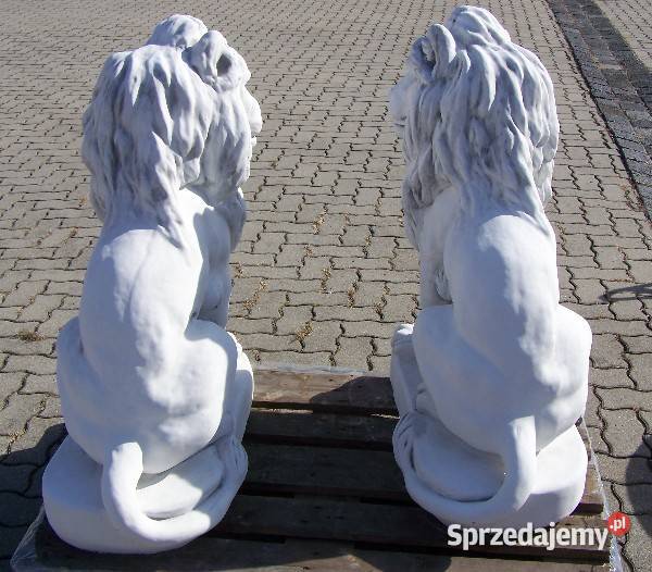Wielkie lwy Figura ogrodowa betonowa XXX Nowa Sól