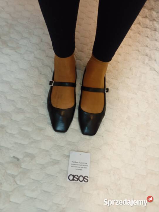 39 ASOS Design Czarne baleriny biznesowe z Damskie Kraków