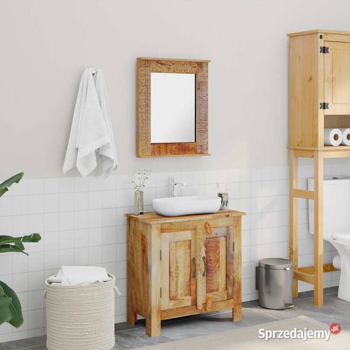 vidaXL Szafka pod umywalkę z lustrem drewno Warszawa