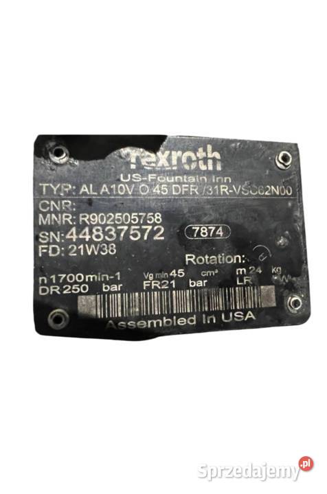 Rexroth AL A10V O 45 DFR 31RVSC62N00 R902505758 Poznań