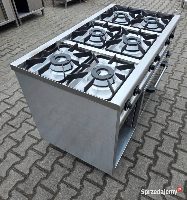 Kuchnia Gazowa 6 Pal Piekarnik Elekt EGAZ M1350 Gastronomia Nowe Skalmierzyce