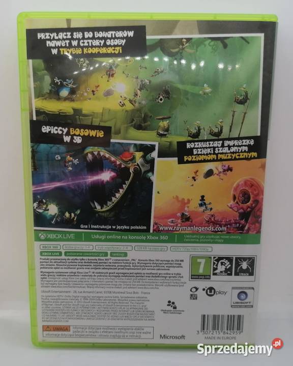 Gra Rayman Legends Xbox 360 Elbląg