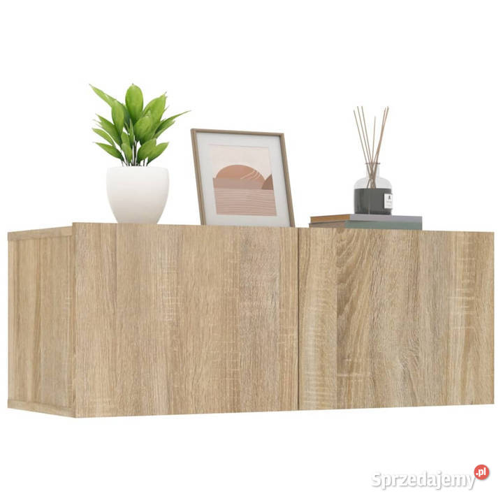 Ścienne szafki TV 2 dąb sonoma 80x30x30 WM804538 RTV mazowieckie Warszawa
