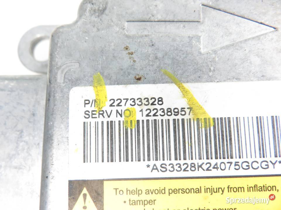 PODUSZKA PASY MODUŁ CHEVROLET EQUINOX 22733328 małopolskie sprzedam