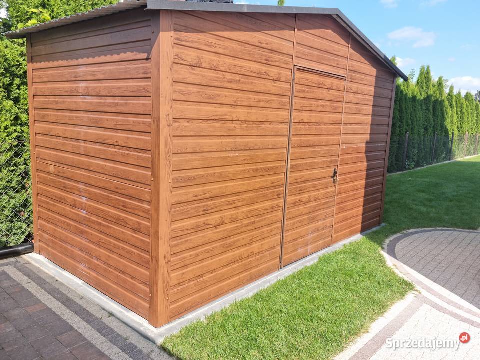 Grafitowy Garaż Blaszany Schowek Ogrodowy Wiata Nysa sprzedam