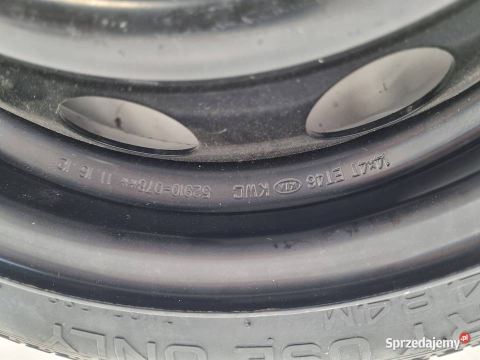 KOŁO DOJAZDOWE Kia Picanto Hyundai i10 10570 D14 Chełm
