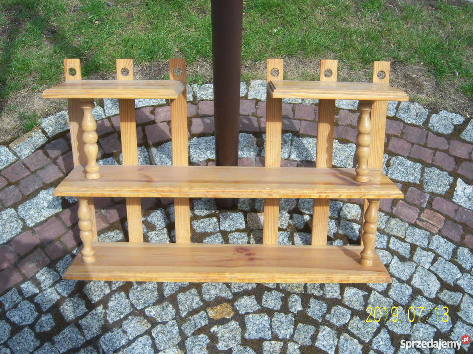 Półka wisząca drewno sosna 35cm Szafy, regały, półki Kielce sprzedam