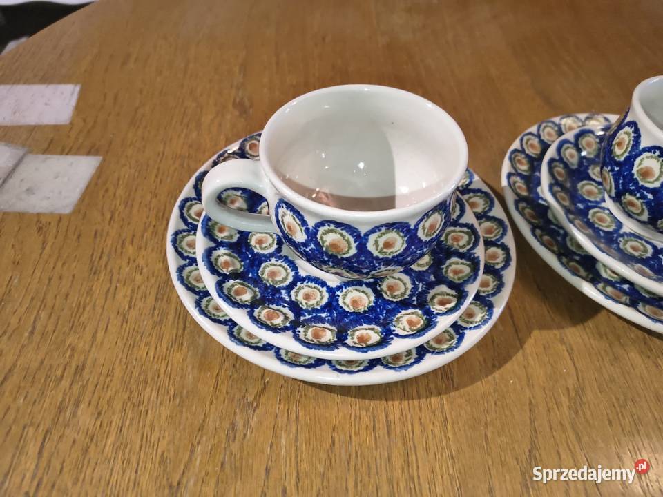 Filiżanki ceramika łódzkie Pajęczno