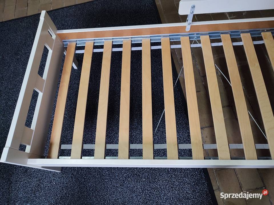 Łóżko dziecięce białe Ikea Kritter 70 x 160 dno Dąbrowa Górnicza