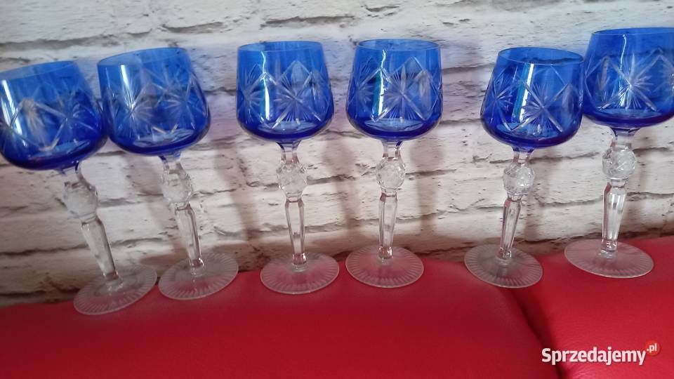 Remery kobaltowe kryształ z lat 50 Porcelana i szkło Warszawa