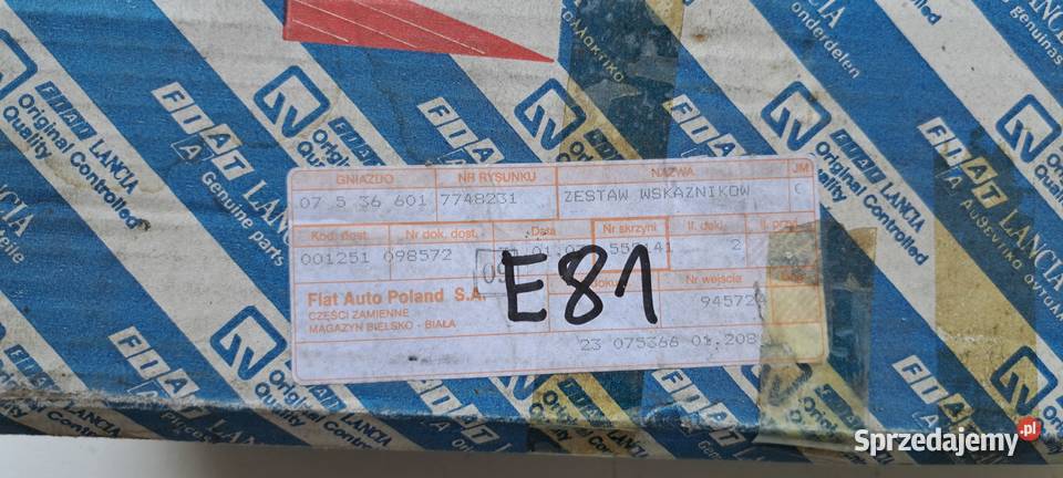 Licznik zegary 7748231 FIAT Panda I 8603 NOWY Luzino