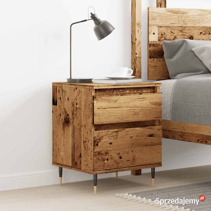 Szafka nocna stare drewno 40x35x50 materiał Nocne Warszawa