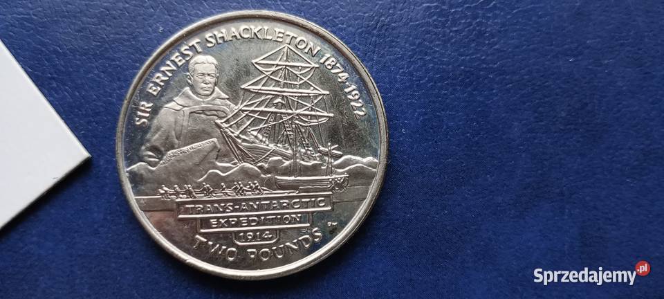 Stare monety 2 funty 2004 Georgia Południowa podkarpackie Lesko