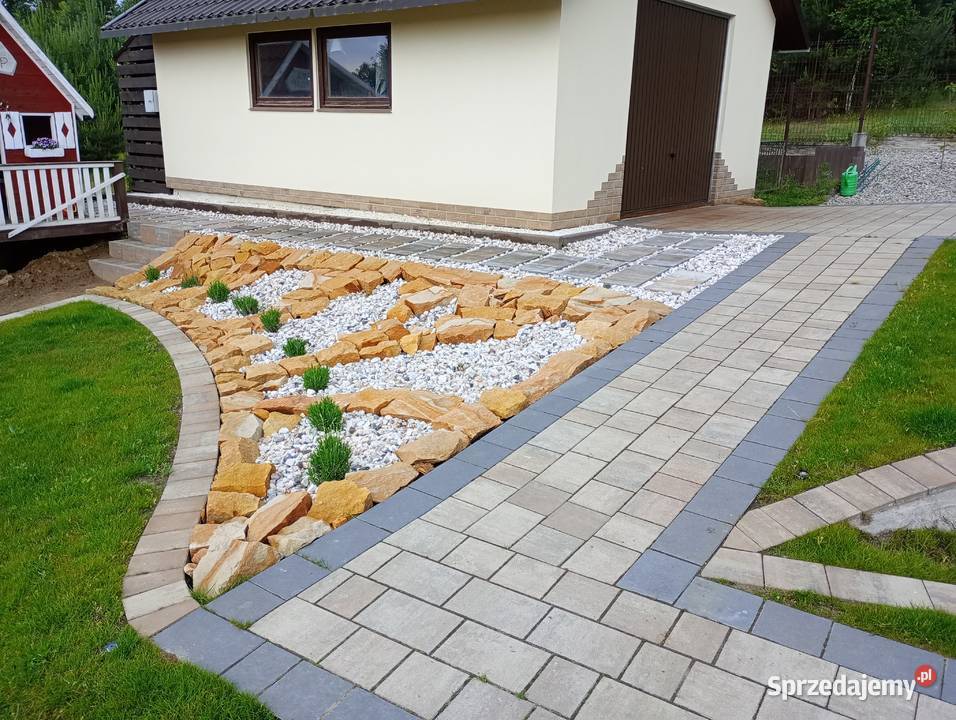 Płaski kamień ogrodowy na skarpy ziemne murki Wielgomłyny