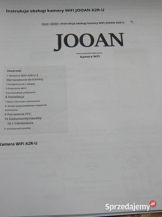 Inteligentna kamera WiFi JOOAN A2RU Elektronika Kraków